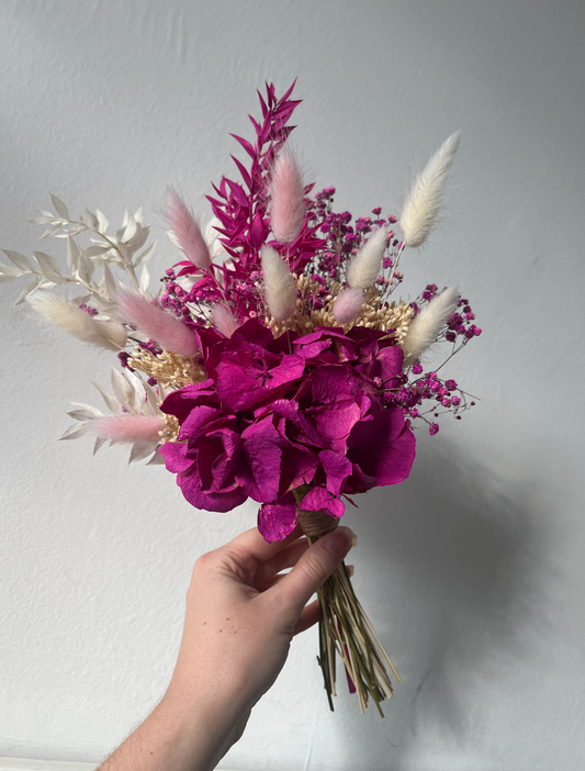 Fuchsia Hydrangea Posy