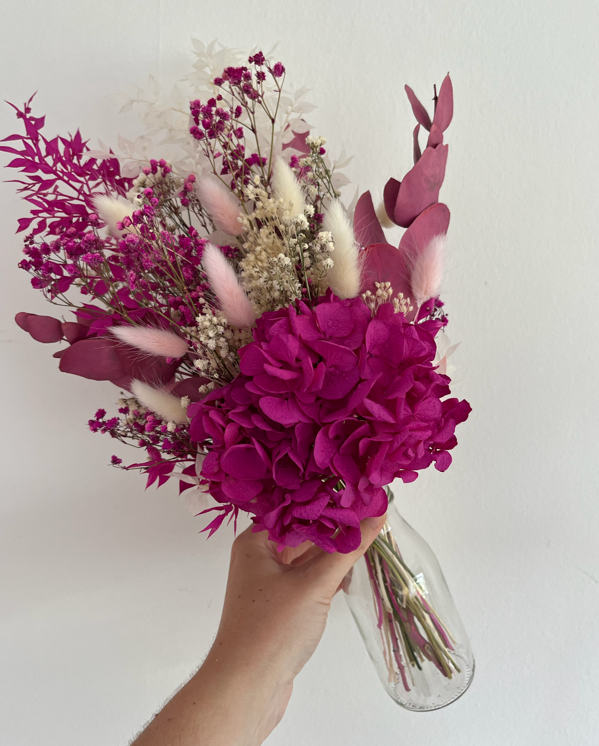 Fuchsia Hydrangea Posy